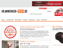 Tablet Screenshot of heimwerker-test.de